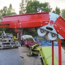 4453 EKKO Förderband mit Swan neck  2200x450 +1000 mm