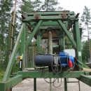3914 Schouten lådvändare med transportör/elevator