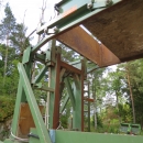 3914 Schouten lådvändare med transportör/elevator