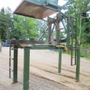 3914 Schouten lådvändare med transportör/elevator