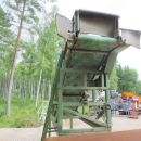 3914 Schouten lådvändare med transportör/elevator