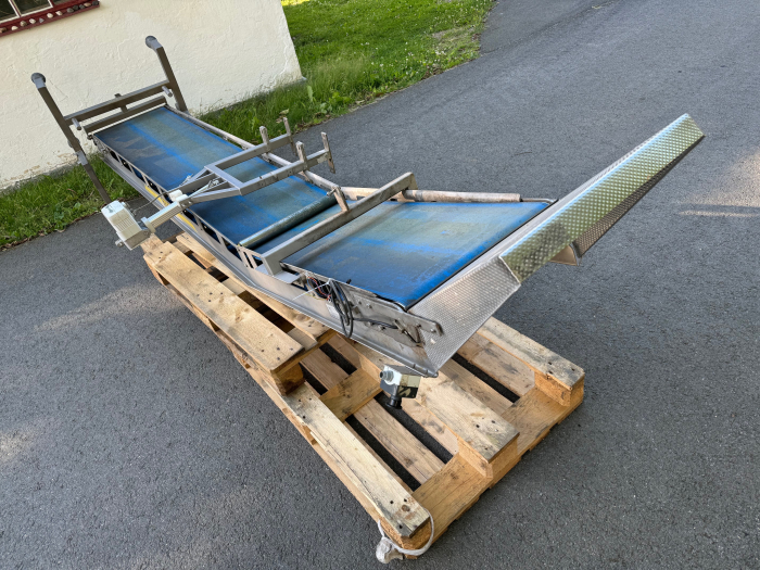 5986 Emve plantransportör 2300x500 +1200 mm knäck mm