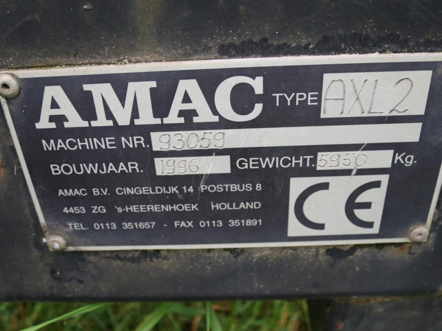 4163 Amac potato harvester 2 row with elevator