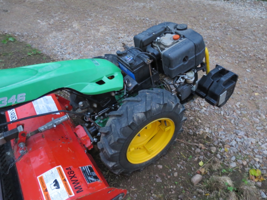 4174 Ferrari 346 Tractor with Muratori Stone Burier