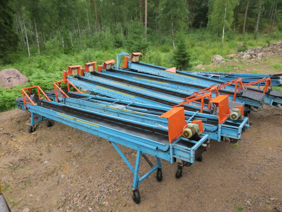4366 EMVE plantransportör 8000x550 mm
