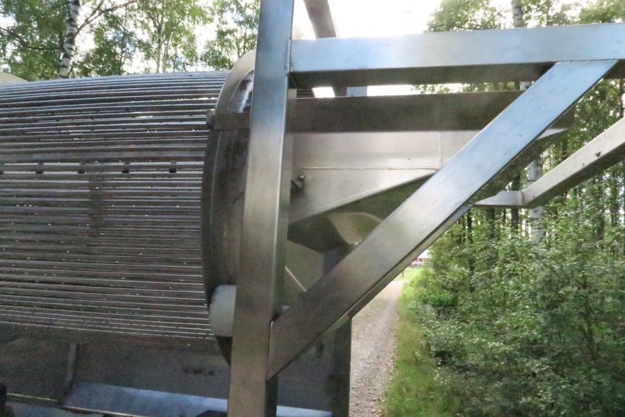 4397 X-stål potatistvätt NY Maskin 3000x900 mm trumma