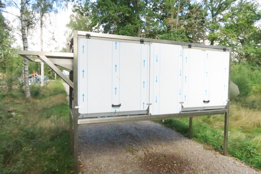 4397 X-stål potatistvätt NY Maskin 3000x900 mm trumma