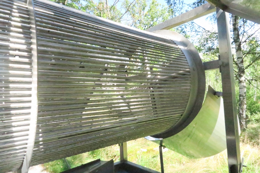 4397 X-stål potatistvätt NY Maskin 3000x900 mm trumma
