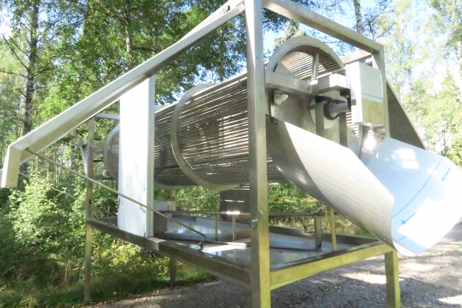 4397 X-stål potatistvätt NY Maskin 3000x900 mm trumma