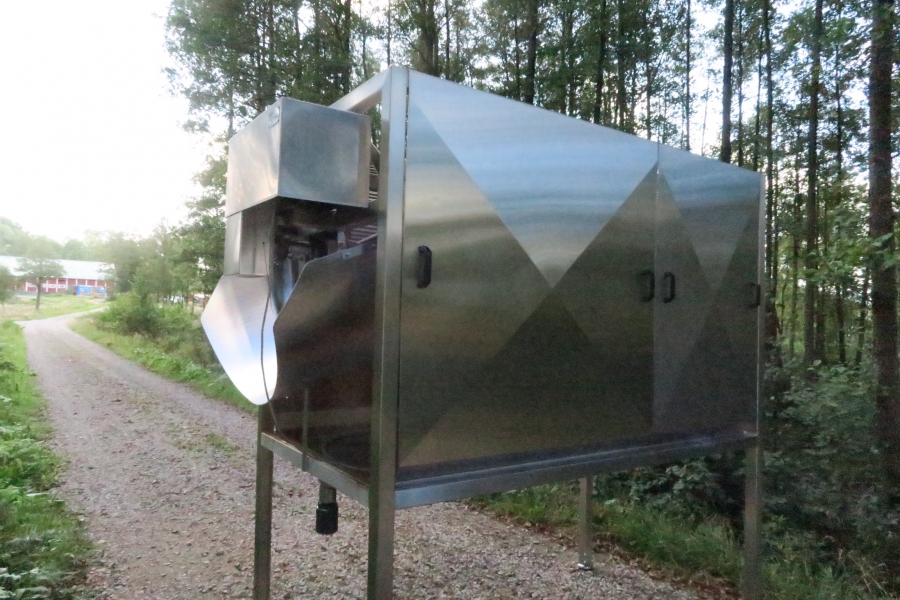 4398 X-stål potatistvätt 2000x900 mm trumma