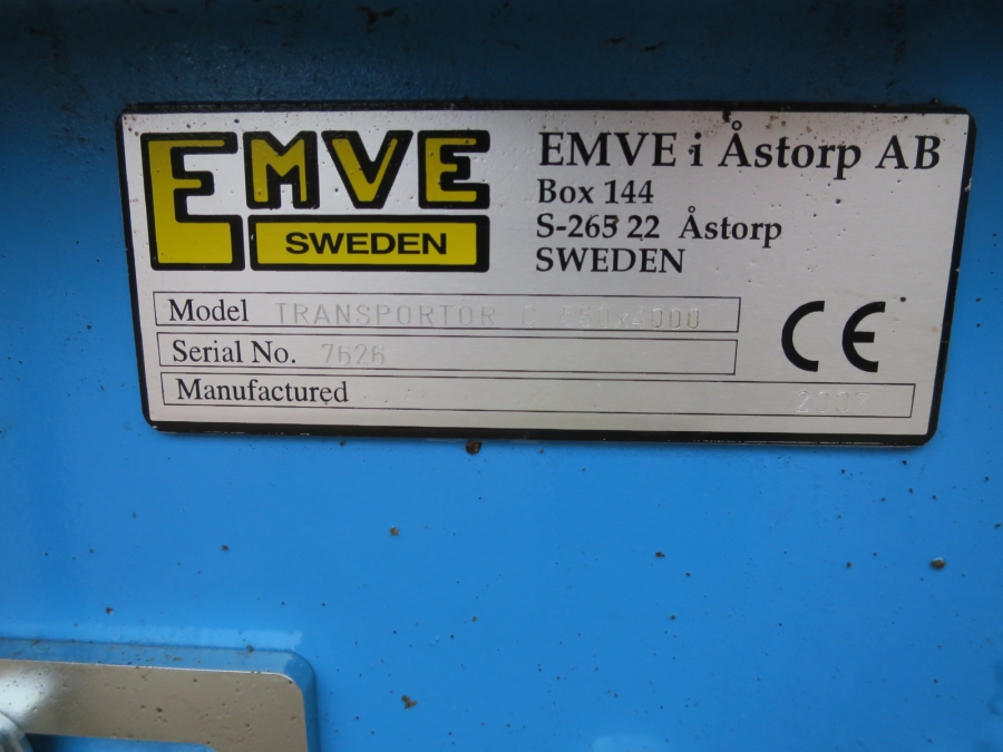 4710 EMVE Plantransportör 5100x1000 mm