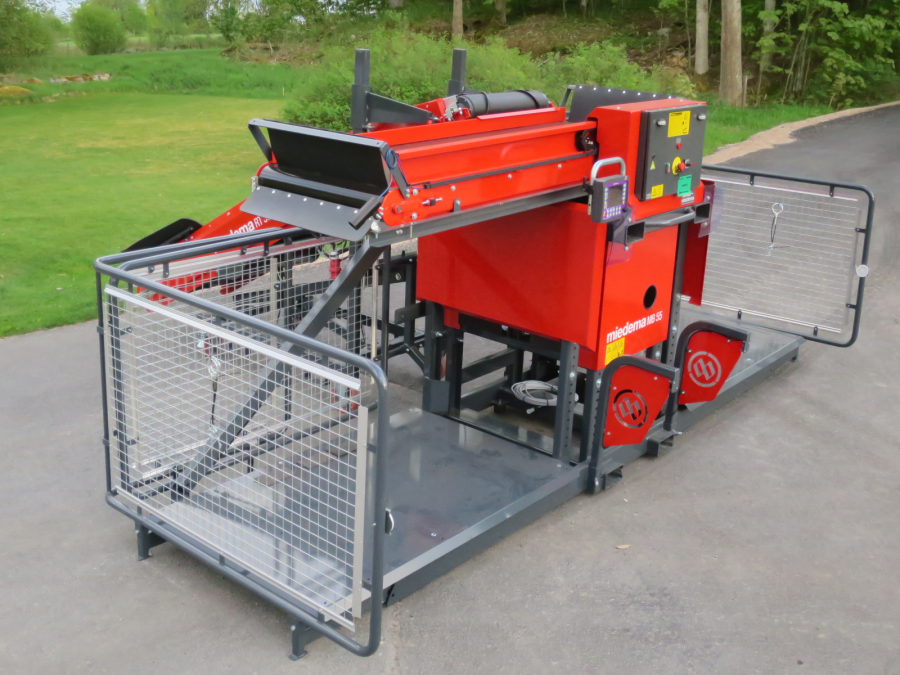 5270 Miedema MB55 box filler with RT30 belt elevator