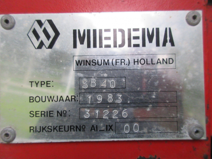 5496 Miedema SB40 avlastarbord