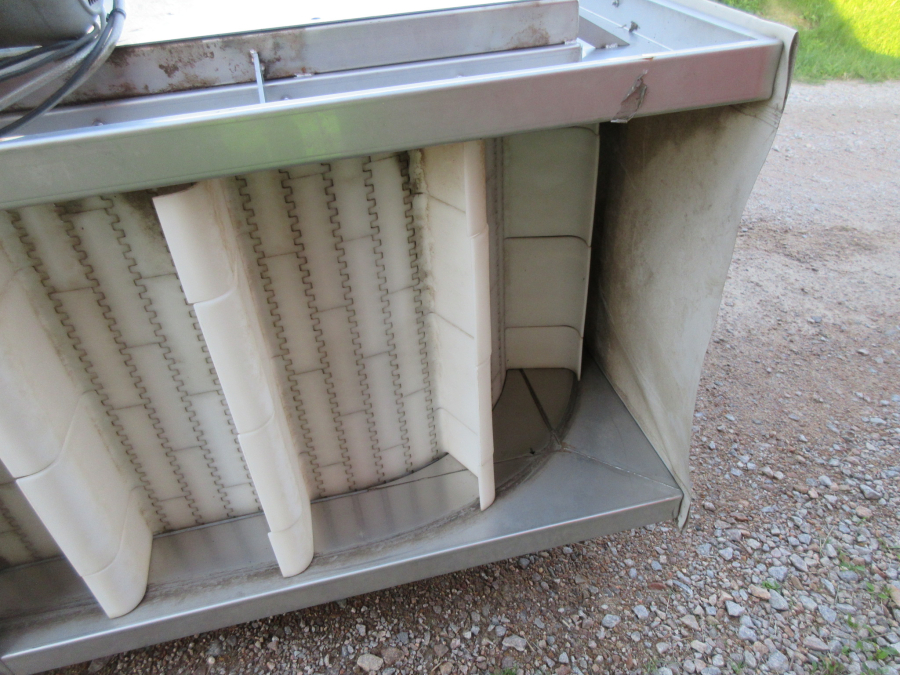 5517 EKKO elevator stående 3600x600 mm ROSTFRITT UTFÖRANDE