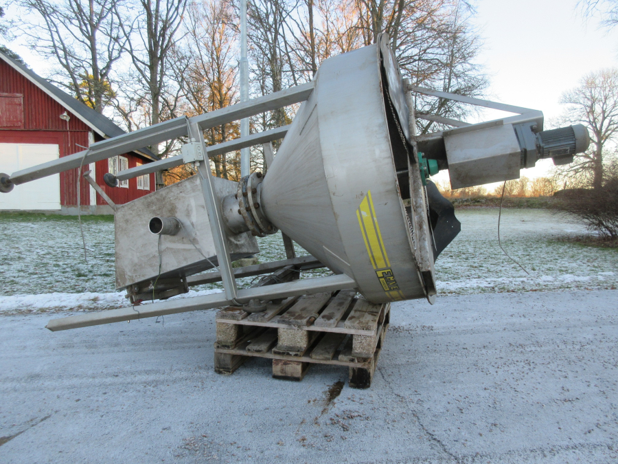5532 EMVE stenfrånskiljare cyklon 1400 mm Rostfritt utförande