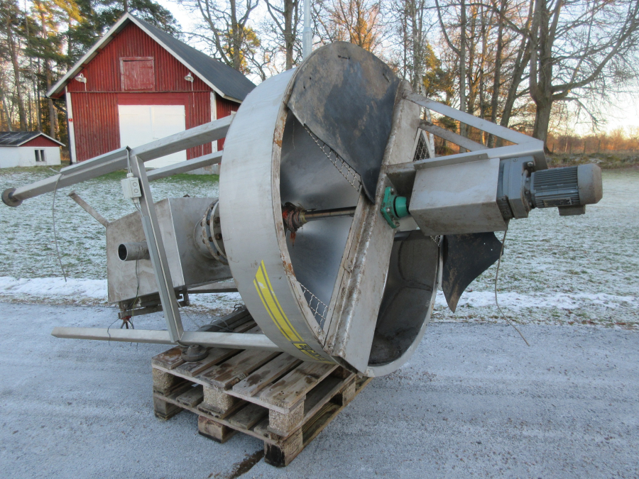 5532 EMVE stenfrånskiljare cyklon 1400 mm Rostfritt utförande