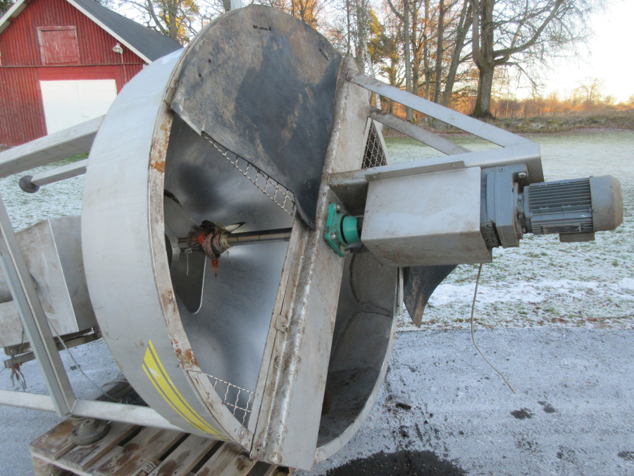 5532 EMVE stenfrånskiljare cyklon 1400 mm Rostfritt utförande