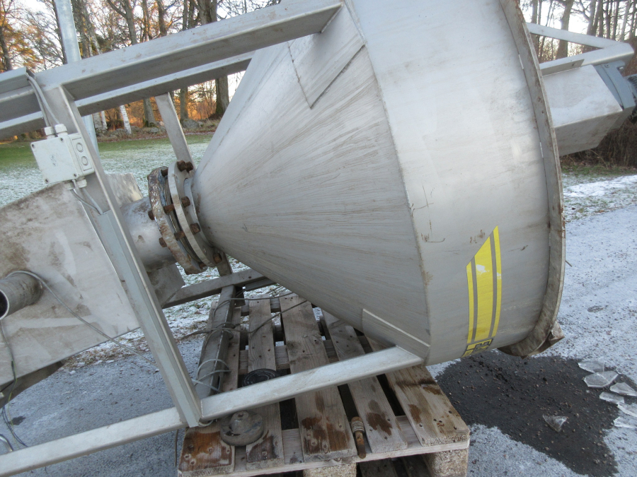 5532 EMVE stenfrånskiljare cyklon 1400 mm Rostfritt utförande