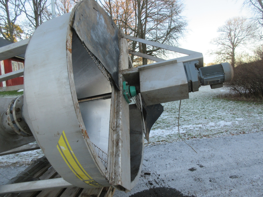 5532 EMVE stenfrånskiljare cyklon 1400 mm Rostfritt utförande