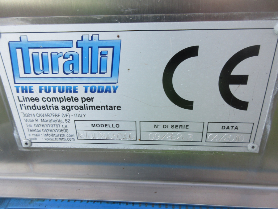5566 Turatti elevator 3600x650 mm Rostfritt utförande