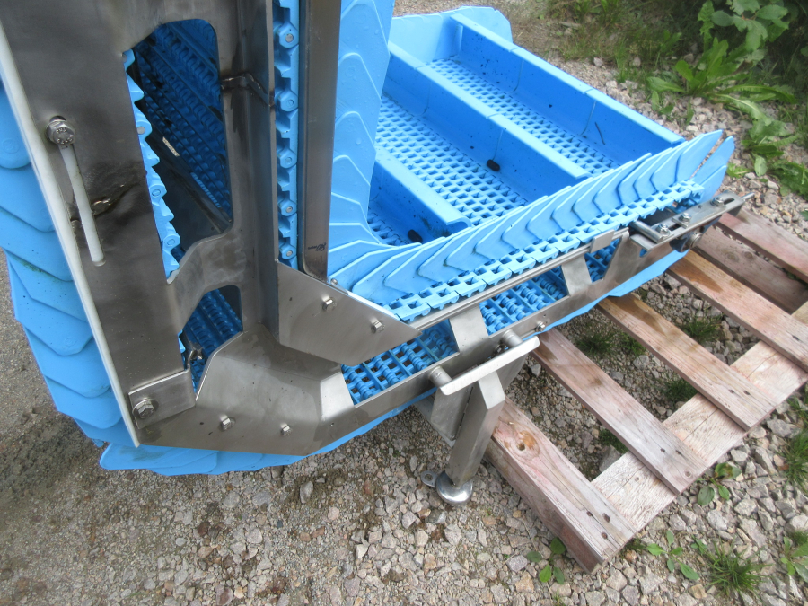 5682 Vertikal Elevator Förderband Edelstahl