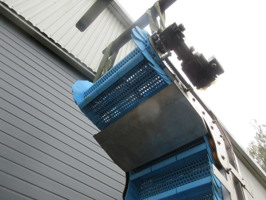 5682 Vertikal Elevator Förderband Edelstahl