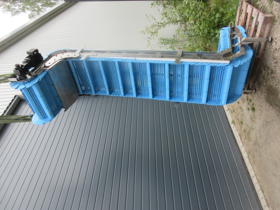 5682 Vertikal Elevator Förderband Edelstahl