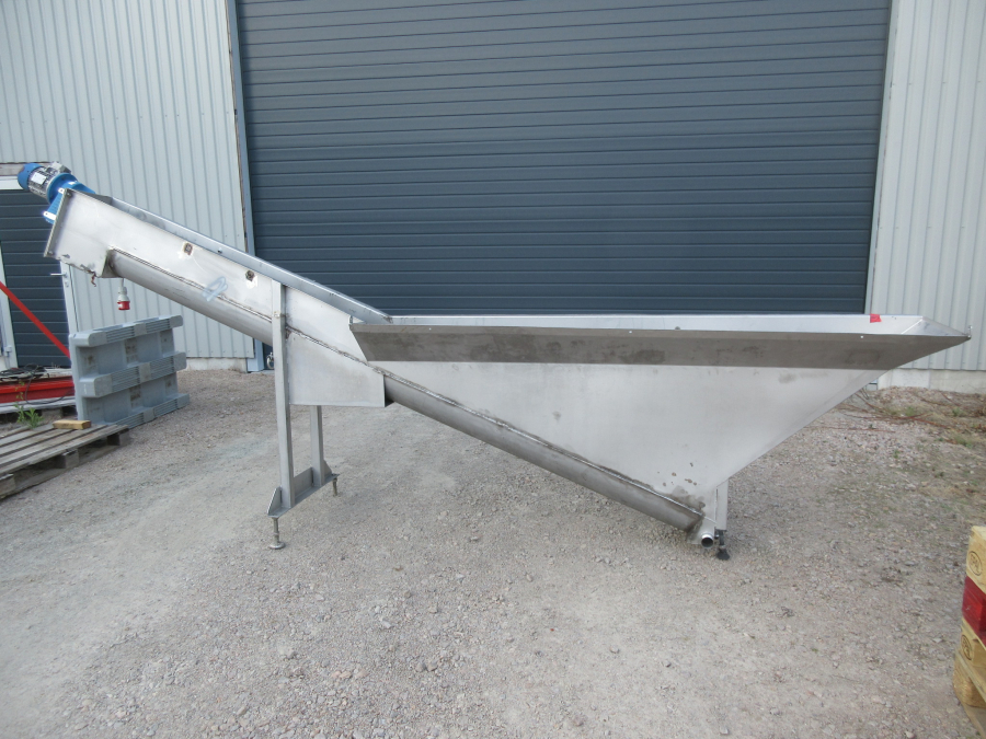 5818 Limas Schneckeförderer Schraub Edelstahl 3500x250 mm