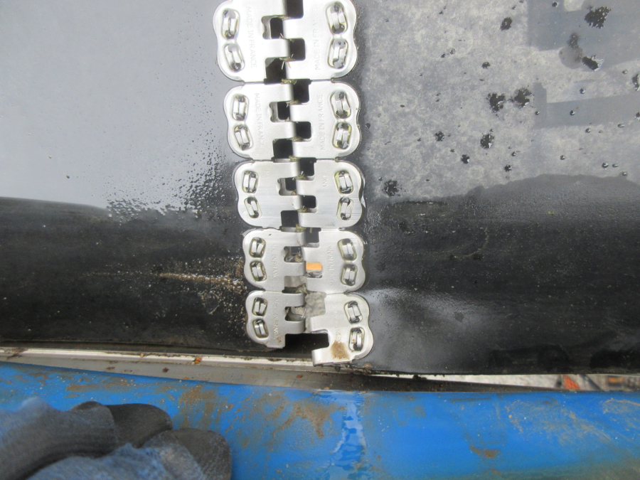 6057 EMVE Förderband 3500x550 mm EDELSTAHL