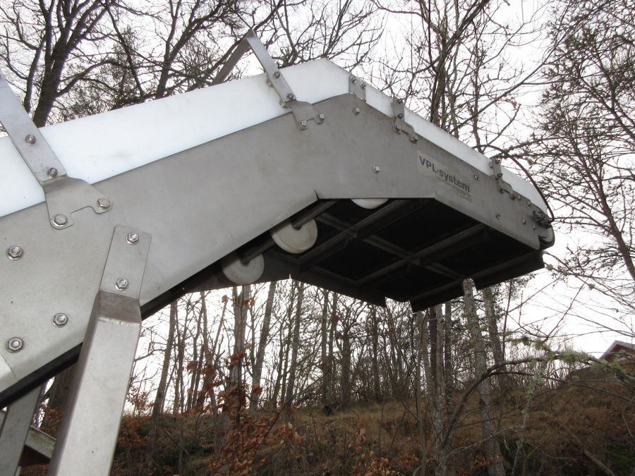 6135 VPL elevator 3700+700x550 mm Edelstahl