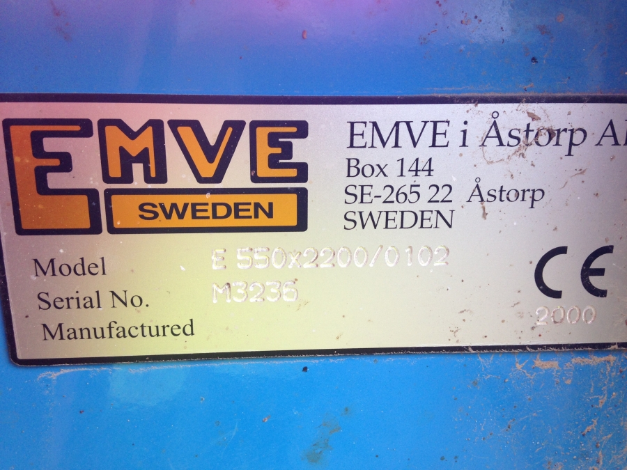 3647 Emve Förderband 2200x550mm