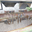 5853 Baselier haulm topper 4 row with low press tires