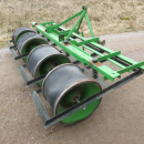 5853 Baselier haulm topper 4 row with low press tires
