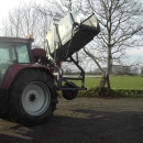 3766 Asa-lift T-10B carrot harvester mounted with bunker