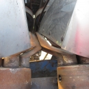 3766 Asa-lift T-10B carrot harvester mounted with bunker