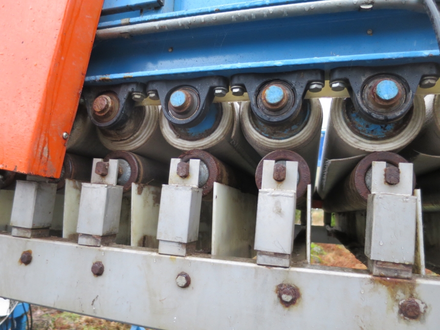 4190 EMVE felt drier table 15 roller 1,5 m wide
