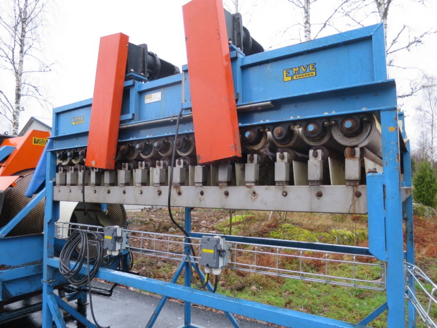 4190 EMVE felt drier table 15 roller 1,5 m wide