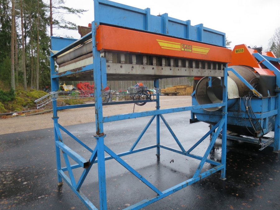 4190 EMVE felt drier table 15 roller 1,5 m wide