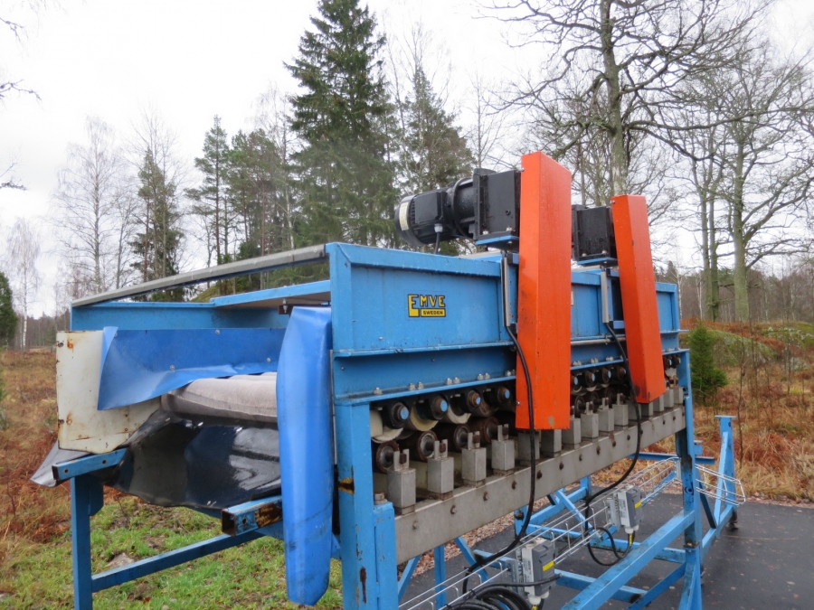4190 EMVE felt drier table 15 roller 1,5 m wide