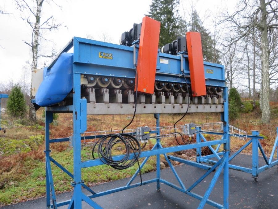 4190 EMVE felt drier table 15 roller 1,5 m wide