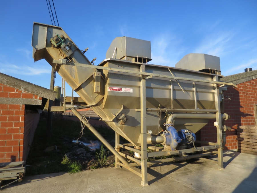 4581 Spinnekop potato washer in stainless steel
