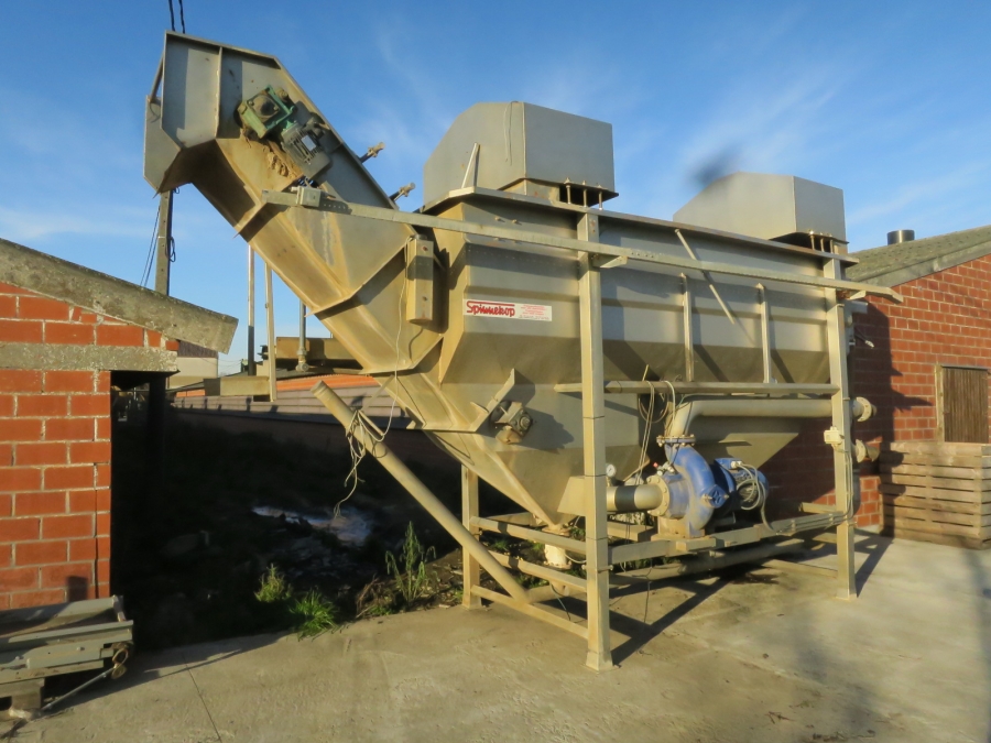 4581 Spinnekop potato washer in stainless steel