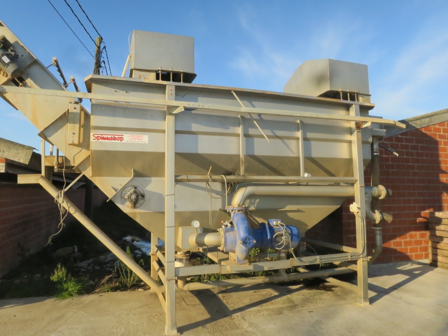 4581 Spinnekop potato washer in stainless steel