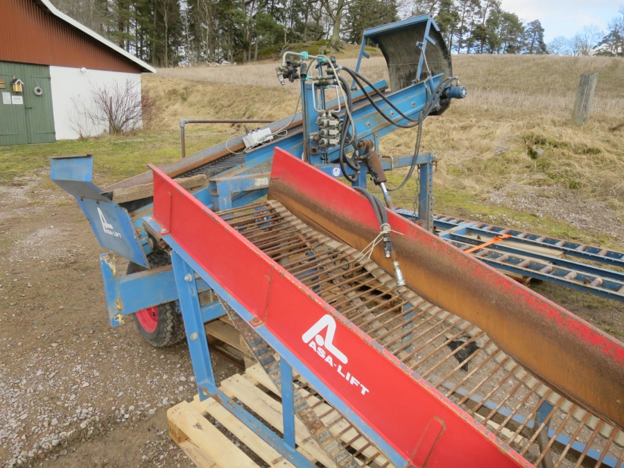 5004 Asa-Lift combi mini carrot harvester with box table