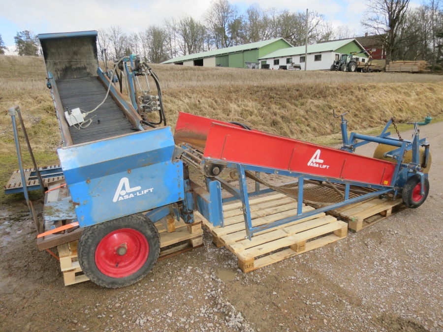5004 Asa-Lift combi mini carrot harvester with box table