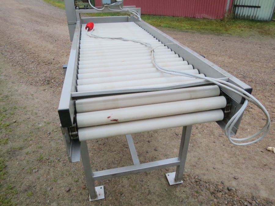 5124 EMVE Roller table 1800x550 mm Stainless steel