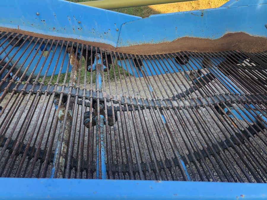 5195 Standen Pearson potato harvester 2 row with elevator