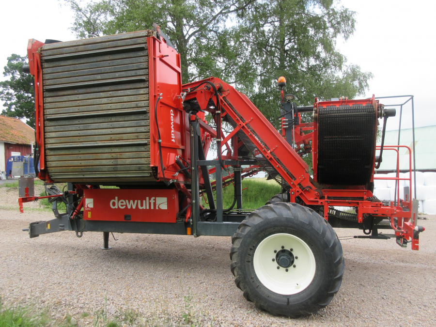 5287 Dewulf GBC carrot harvester with bunker