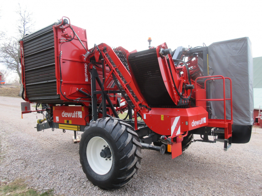 5338 Dewulf GBC carrot harvester with bunker