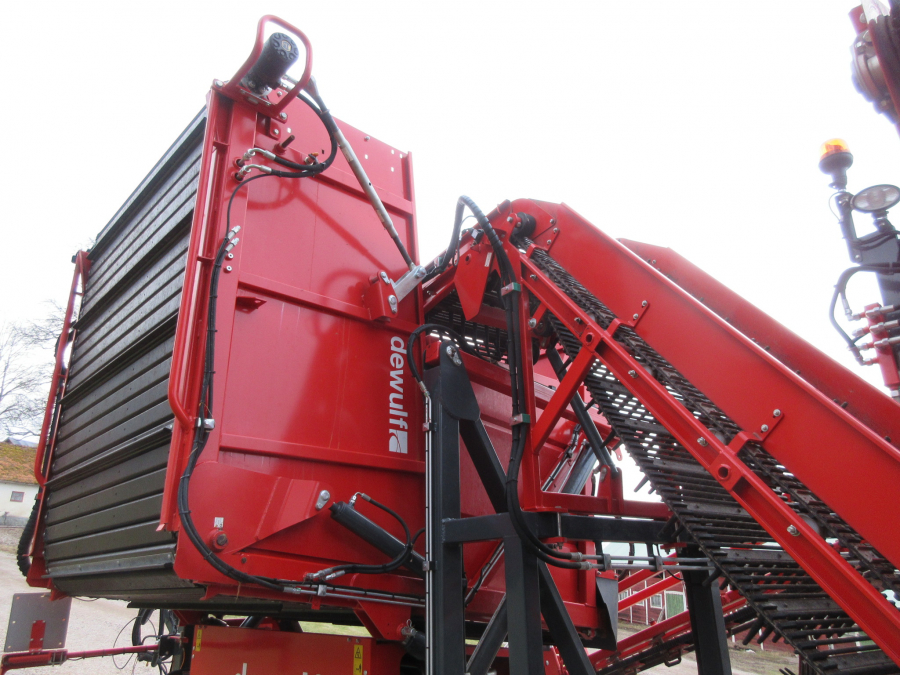 5338 Dewulf GBC carrot harvester with bunker